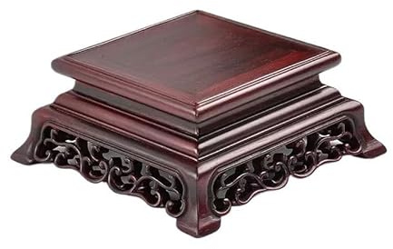 mjyyyds188 Supporto per Bonsai Piedistallo espositivo for Bonsai Intagliato in Legno di Sequoia, Statua Artistica, Base Classica di Lusso(Piccolo)