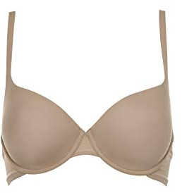 LORMAR Reggiseno Balconcino Mousse Liscio Coppa C - Realizzato in Microfibra con Ferretto e Coppa Preformata in Tessuto Strech Disponibile nei Colori Bianco, Nero e Nudo