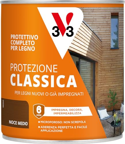 V33 Protection complète pour bois à solvant, 6 ans, protection classique
