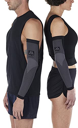Mojo Compression Socks - Lymphedema Compression Sleeve For Wrist, Elbow & Arms - Women & Men 20-30mmHg - Black, Medium