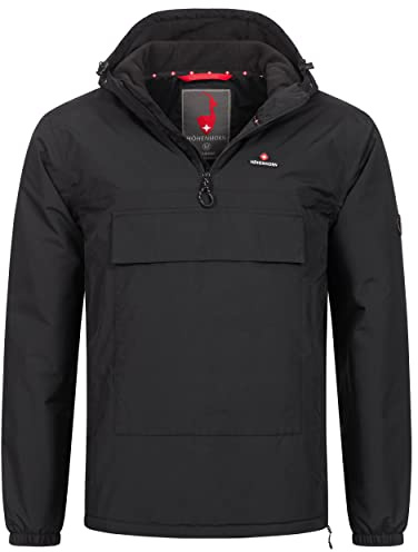 Höhenhorn Allesso Herren Jacke mit Bauchtasche Windbreaker Gefüttert