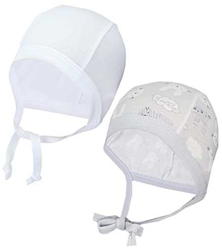 TupTam Unisex Baby Erstlingsmütze zum Binden 2er Pack