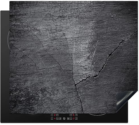 MuchoWow Herdabdeckplatte Ceranfeld Spritzschutz Küche Induktionsherd Abdeckung Induktionskochfeld Ceranfeldabdeckung Einteilig Bedruckt Marmor Beton 57x51