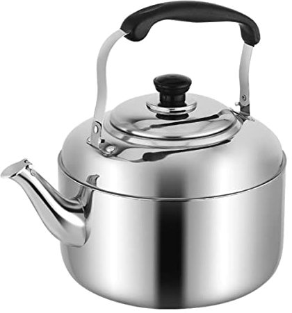 KICHOUSE Bouilloire Sifflante Acier Inoxydable Pour Gaz Et Induction Manche Isolant Usage Domestique