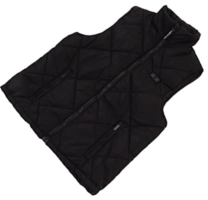 RiToEasysports Enfants Gilet Chauffant Enfants 13 Zones Gilet Chauffant USB Veste Chauffante Électrique pour Garçons Filles Activités De Plein Air Maison Loisirs Noir (140cm)