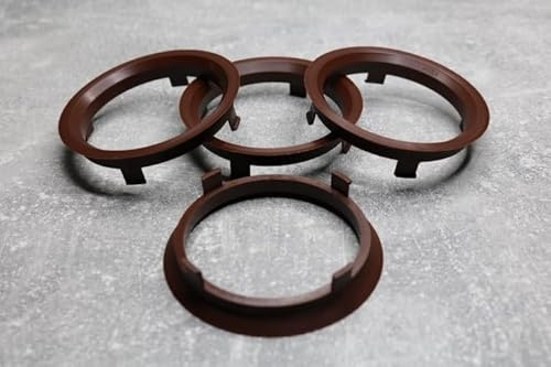 Zentrierringe Distanzringe 70,1 mm x 63,4 mm braun für Alufelgen