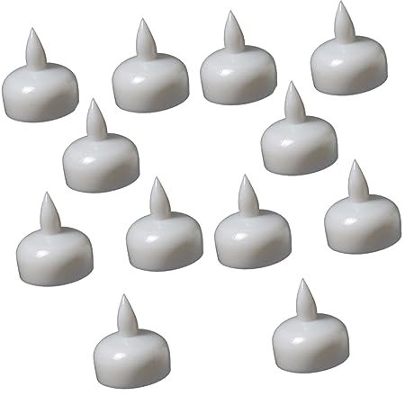 OSALADI Schwimmende Kerzenlampe 12er-pack -lichter Warmweiß Blinkend Für Hochzeitsfeier-dekorationen
