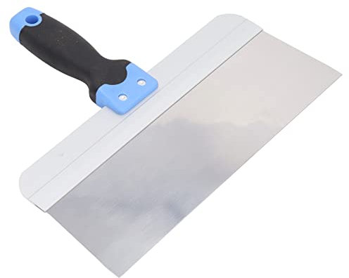 Espátula Gruesa de Acero Inoxidable Resistente con de Goma Antideslizante, Ideal para Mejoras en el Hogar y Uso Profesional (#14)