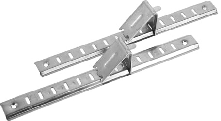 PENIKOKO 2 pezzi Supporto Mensola Frigorifero in Acciaio Barre Regolabili per Ripiani Freezer Staffe Resistenti per Scaffali Frigorifero con Clip e per Montaggio Semplice