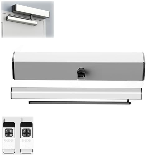Cierrapuertas eléctrico resistente para uso comercial, control remoto automático, amortiguador de puerta de cierre suave, ideal para un funcionamiento suave y silencioso