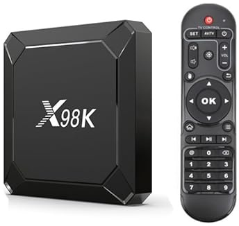 X98K Android TV Box, Android Box 4GB RAM 32GB ROM, RK3528A Quad-Core Dual Wi-Fi 2.4G/ 5G 3D Ultra HD 8K/ BT 5.0/ 100M LAN/USB 3.0 HDR10 Ultra HEVC (2GB+16GB)