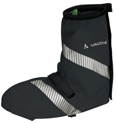 VAUDE Luminum Bike Gaiter, Gamasche mit reflektierenden Elementen für den Radsport, Black, 44-46