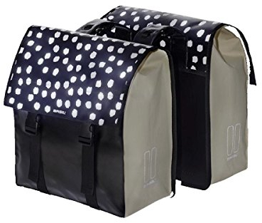 Basil Urban Load Doppeltasche – 48–53 Liter – Schwarz/Reflex/Weiß – geeignet für E-Bike, City- und Damenrad