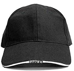 Schimer Casquette Light Peaked Cap avec 5 Highpower (LED Cap), 100% Coton, Taille Unique LED Camo Camo Chasse Jungle Fishing Hat Bonnet de randonnée Vintage, Chapeau réglable Hip Hop Unisexe