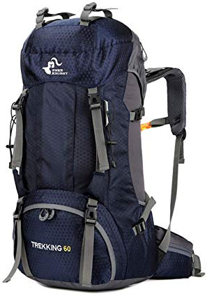 free knight 60L Wasserdichter Rucksack, ultraleichter, packbarer Kletterfischer Reiserucksack Tagesrucksack, handliche Faltbare Camping Outdoor-Rucksack-Tasche mit Regenschutz