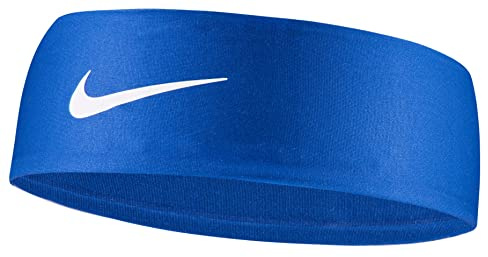 Nike Fury Headband 3.0 Schweißband Dri-Fit Tennis Sport Running (Game Royal - White)