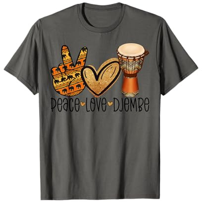 Peace Love Djembe Afrika Drum Ethnic Djembe T-Shirt