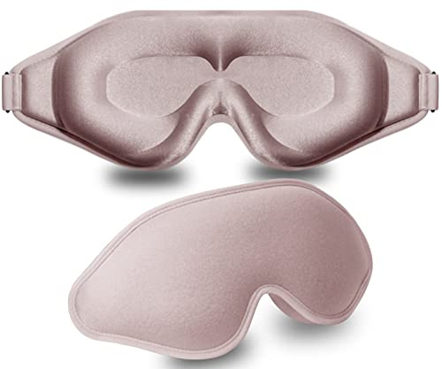 FengXinZi 3D Sleep Mask for Side Sleeper, Blackout Eye Mask for Women Men