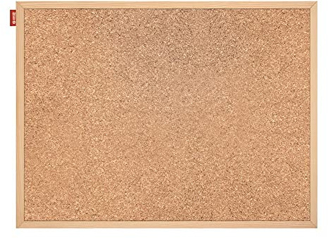 Memobe anslagstavla, kork 120 x 90 cm – pinvägg, korktavla med träram – korkplatta för fotohängning, anteckningar – korkvägg, naturkorkyta – korkbräda för kontor – korkplattor för väggen