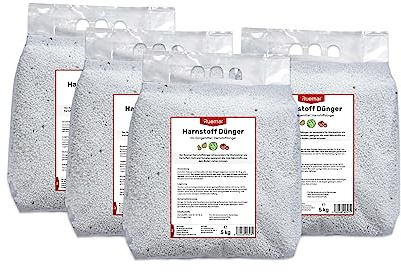 Ruemar Harnstoff Dünger 46% Stickstoff Gemüsedünger für Starkzehrer Langzeitdünger - Hohe Erträge robustes Wachstum Tomaten Kartoffeln Kohl Kürbis Kohl Paprika (20 kg)