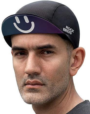 ROCKBROS Cappellino Bici Estivo UPF50+, Traspirante, Parasole Sottocasco - Per Ciclismo, Escursione, Pesca, Corsa - Uomo e Donna