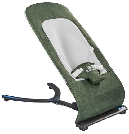 Babywippe von Ahpura - Ultimativer Komfort, Stabilität und Anpassbarkeit in Olivgrün für Babys Glück, Rocking chair/wippe