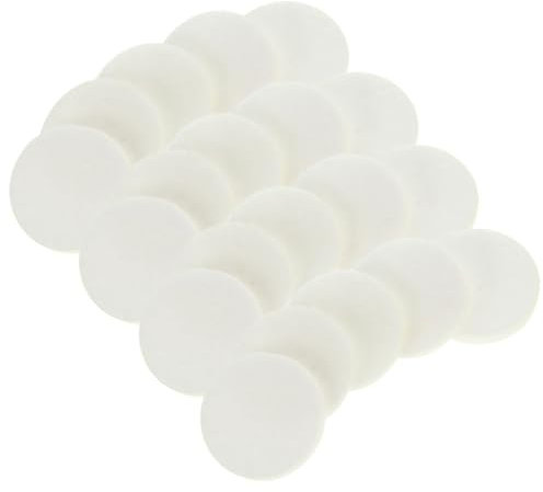 Cabilock 200st Ersatz-nachfüllpads Diffusorpads Für Ätherische Öle Wattepads Mit Ätherischen Ölen Halskette Medaillon-Pads Mit Anhänger Aromapad Filtermatte Weiß Ätherisches Öl Baumwolle