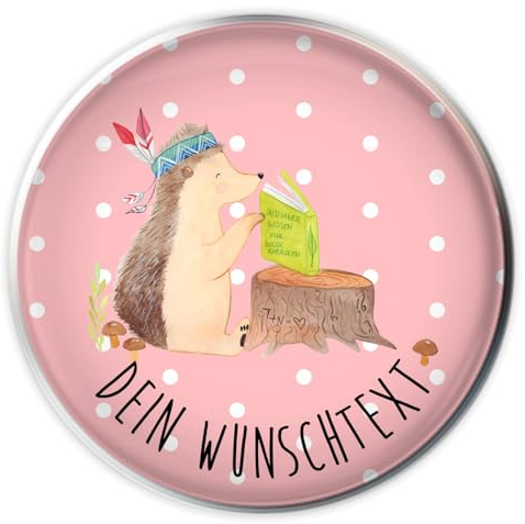 Mr. & Mrs. Panda Personalisierter Abflussstöpsel Igel Federschmuck - Personalisierte Geschenke, Waschbecken Stöpsel personalisiert, Badstöpsel, individuell gestaltbar, Camping, Abflussstopfen, Stopfen