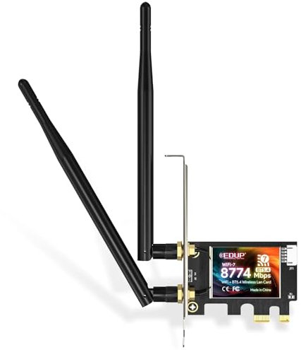 PCIe WiFi Adapter 8774Mbps WiFi 7 with Bluetooth 5.4 Network Cards for High-Speed Connectivity