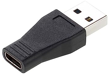 Veemoon Adaptador Tipo c a USB 3.0 Macho, Convertidor USB-c Hembra, para Teléfonos y Periféricos, Color Negro, Pack 2 Unidades, Compatible Carga y Transferencia Rápida, Uso Electrónico Cotidiano