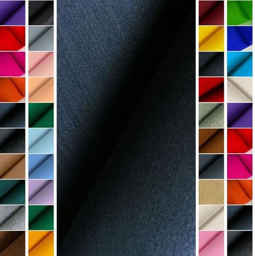 StoffBook 4mm Polyester Bastelfilz Stoff Meterware Marine – Stabiler Filzplatten Zum Nähen, Kleben, Basteln, DIY Taschen, Dekoration und Kinderprojekte - 100cm Breite - e290
