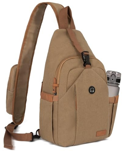 OSOCE Schultertasche Herren Canvas Brusttasche Anti-Diebstahl Sling Bag