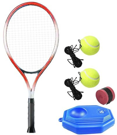 Perfeclan Tennistrainer, Ball, Solo-Trainingsübung, professioneller Einzelspieler, leichtes Werkzeug, Selbstübung, Garten, Hinterhof, 2 Bälle 1 Handkleber