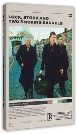 ocvdfss Lock, Stock And Two Smoking Barrels Poster Movie Posters Canvas Poster Bedroom Decor Landscape Office Room Decor Gift 20x30inch(50x75cm)