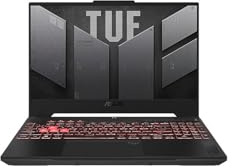 ASUS TUF Gaming A15 Laptop para juegos, 15.6 FHD 144Hz, visualización 100% sRGB, GeForce RTX 4060, AMD Ryzen 5 7535HS, 16GB DDR5, 512GB PCIe SSD, Wi-Fi 6, Windows 11, FA507NV-EH53