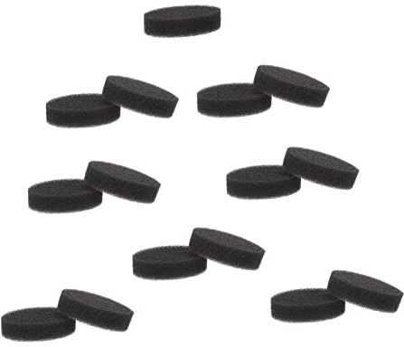 minkissy 15pcs Makeup Brush Cleaning Sponges Quick Dry Drying Box Single-layer Replacement Cotton Core for Cosmetic Brush Care and Portable Use