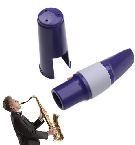 Saxophon-Mundstück-Zubehör, Altsaxophon-Mundstück mit Deckel – Anfänger und Profis, einfach zu spielendes Musikinstrument-Teil für Musikliebhaber