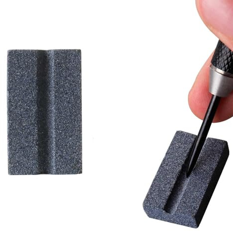AGTEHBZ Dart Sharpener, 2 Pcs Darts V-Sharp Sharpening Stone, Easy Polishing and Deburring, Long-lasting sharpness for Precision Performance and Enhanced Play