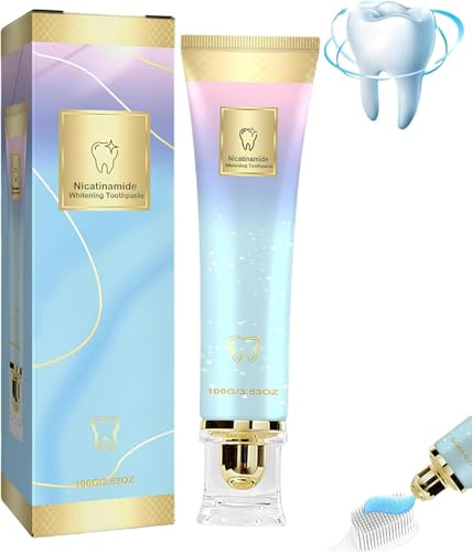 Dentifrice De Blanchiment De Niacinamide, 2025 Niacinamide Intensif Whitering，Retrait Des Taches Naturelles, Soins Complets, Retrait Intensif Des Taches Et Soins Complets (1)