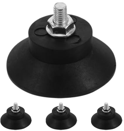 Sewroro 4pcs Threaded Rubber Vibration Dampers Slip Mechanical Vibration Damping Pads for Furniture Leveling and Air Compressors Weatherproof Easy Installation