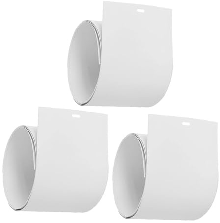 BIUDECO 3 Pezzi Lamelle Verticali in PVC Bianco per Tende Oscuranti Sostitutivi Facili da Installare per Finestre e Porte Scorrevoli Ricambio e Resistente per Tende Bande Verticali