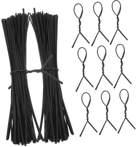 Toddmomy 1000 pezzi Fascette in Ferro Plastificato Legacci Riutilizzabili per Piante e Giardinaggio Filo Ferro Modellabile Legacci Resistenti e Anti Organizzazione Cavi e Pacchi