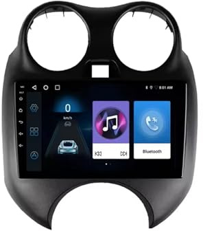 Autoradio Android da 9 per Nissan March MICRA 2010-2013, Carplay, Bluetooth, navigazione GPS, WiFi, USB, FM, telecamera posteriore, impianto stereo (F7 2G+32G)