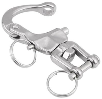 YIXANNX Boats Snap Shackle Sturdy Polishing Swivel Shackles Lightweight Hook Boat Accessory Marine Hardware Household Accessories, 70mm