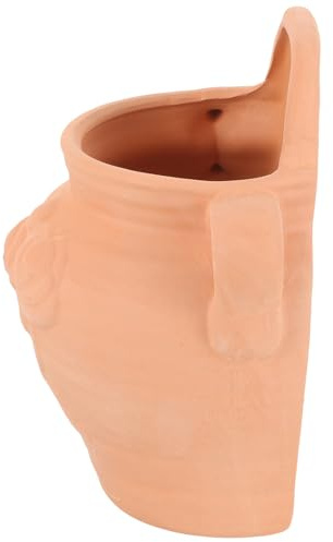 Beaupretty Fioriera Da Muro in Ceramica Marrone Chiaro Per Piante Sospese Porta Piante Da Appendere Per Interni Ed Esterni Vaso Per Fiori E Succulente Da Balcone