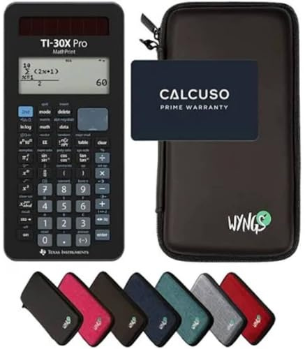 CALCUSO Streberpaket Schwarz vom Taschenrechner TI-30X Pro Mathprint