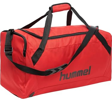Hummel CORE Sporttasche, Echtes Rot/Schwarz, S