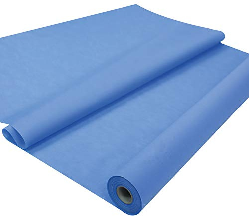 Sensalux Tischdeckenrolle, stoffähnliches Vlies, Oeko-TEX Standard 100 - Klasse I Zertifiziert, 1m x 25m, Hellblau