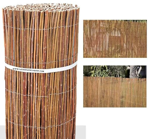 Suinga - RECINZIONE in VIMINI NATURALE 1,2 x 5 m, occultamento 85%