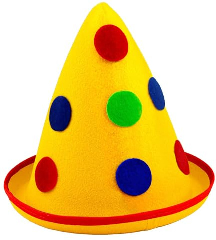 W WIDMANN MILANO Party Fashion - Hut Clown, Mütze mit Punkten, Accessoire für Faschingskostüme